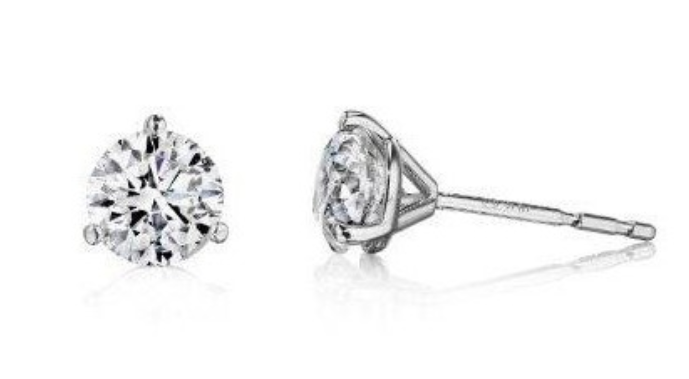 14W .60ctw I/SI2 4.2mm Diamond Stud Earrings