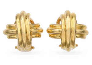 18Y "Tiffany &amp; Co" "X" Earrings
