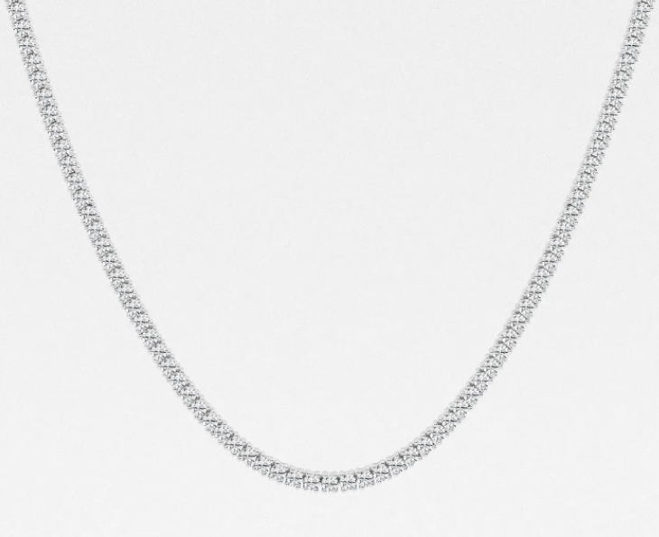 18W Diamond Riveria Necklace 8.72ctw 18"