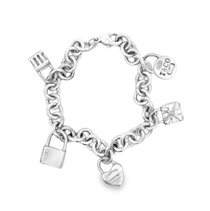Sterling Silver Tiffany and Co Charm Bracelet
