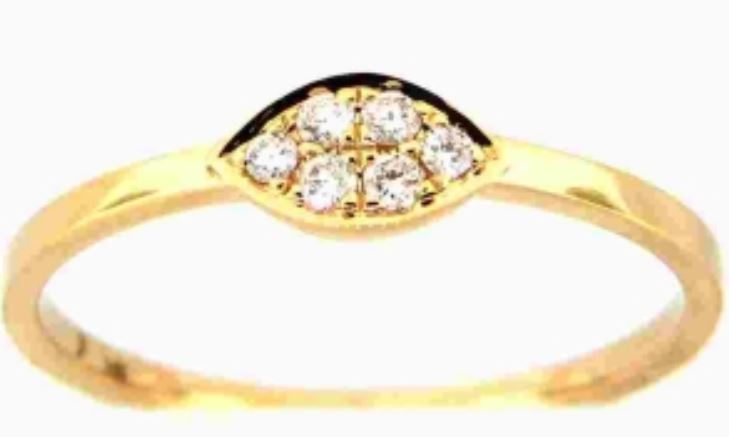 14Y Diamond Marquise Cluster Ring sz 6.5