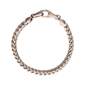 Stainless Steel 5mm Sandblast Franco Chain Bracelet