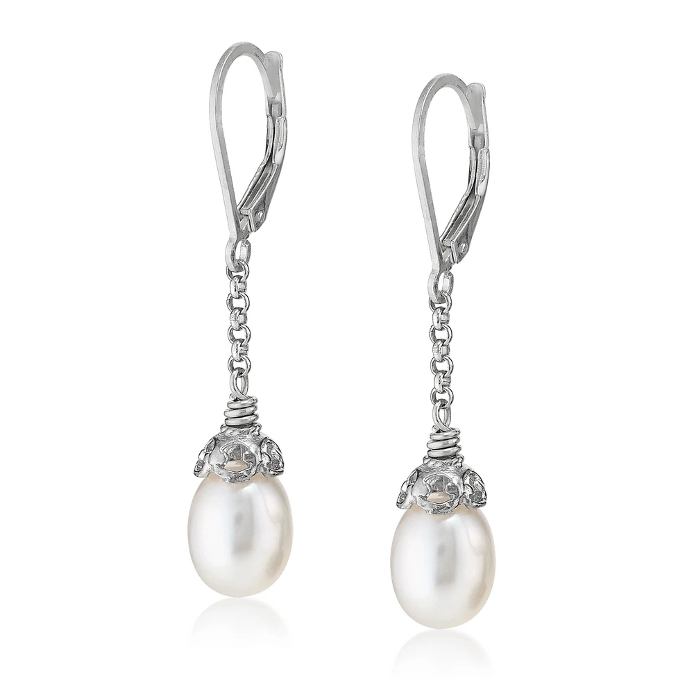 long pearl drop earrings