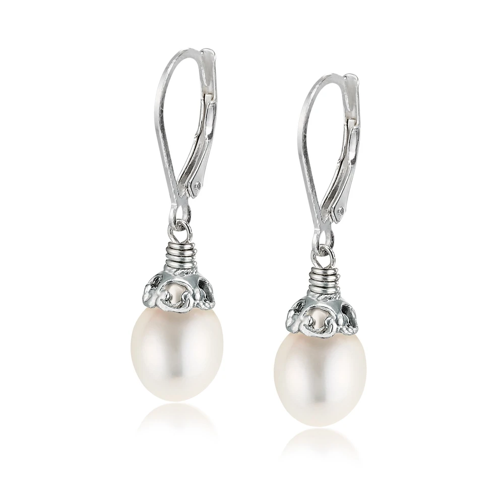 pearl drop earrings