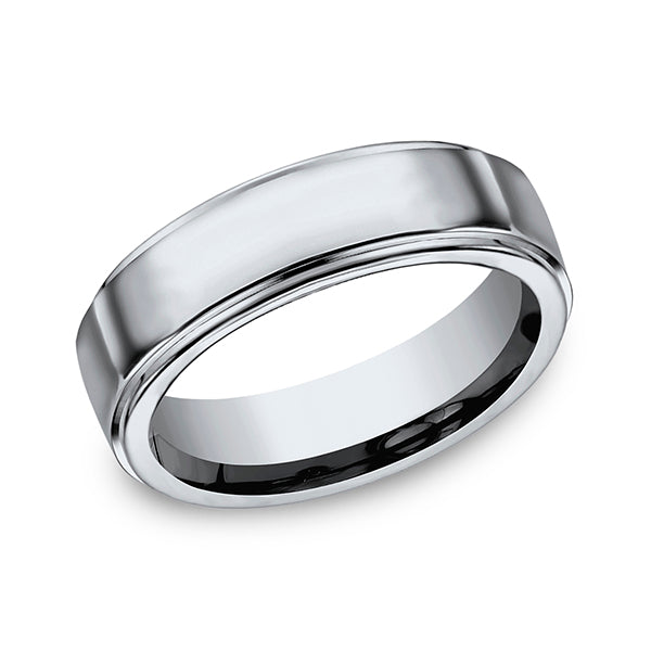 titanium comfort-fit design wedding band