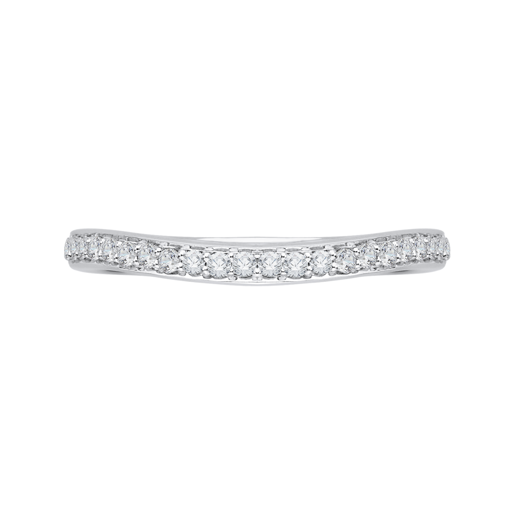 CA0056B-37W Bridal Jewelry Carizza White Gold Diamond Wedding Bands