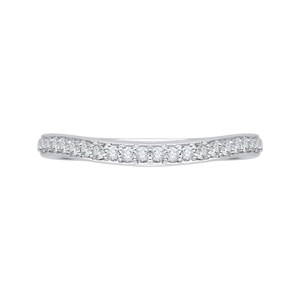 CA0056B-37W Bridal Jewelry Carizza White Gold Diamond Wedding Bands