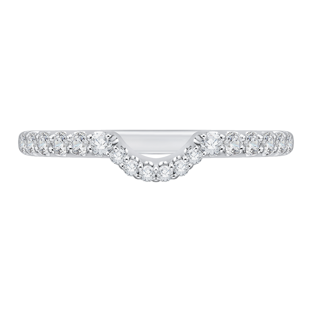 CA0114B-37W Bridal Jewelry Carizza White Gold Diamond Wedding Bands