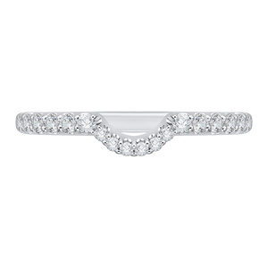 CA0114B-37W Bridal Jewelry Carizza White Gold Diamond Wedding Bands