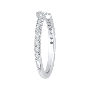 14K White Gold Diamond Wedding Band
