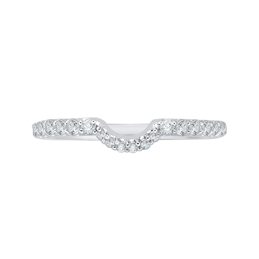 CA0115B-37W Bridal Jewelry Carizza White Gold Diamond Wedding Bands
