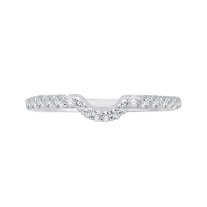 CA0115B-37W Bridal Jewelry Carizza White Gold Diamond Wedding Bands
