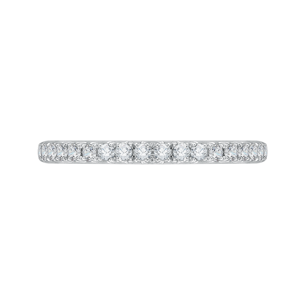 CA0118B-37WY Bridal Jewelry Carizza White Gold Rose Gold Yellow Gold Round Diamond Wedding Bands