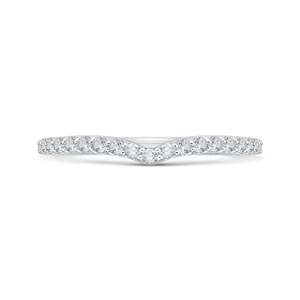 CA0126BQ-37W-1.50 Bridal Jewelry Carizza White Gold Round Diamond Wedding Bands