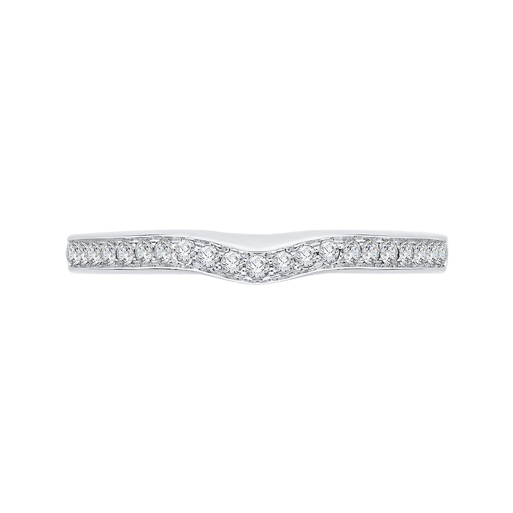 CA0159BH-37W-1.50 Bridal Jewelry Carizza White Gold Diamond Wedding Bands
