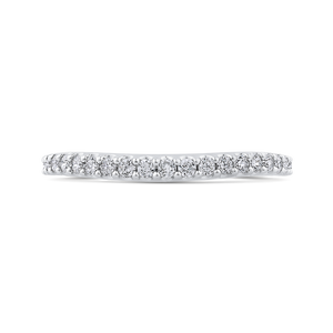 CA0414BH-37W-1.50 Bridal Jewelry Carizza White Gold Round Diamond Wedding Bands