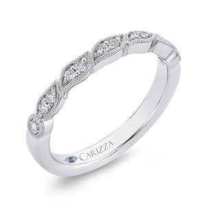 Half Eternity Wedding Band In Round Diamond 14K White Gold