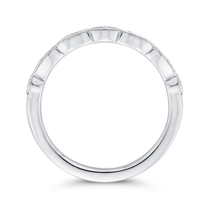 Half Eternity Wedding Band In Round Diamond 14K White Gold