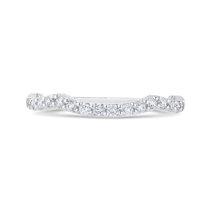 CA0450BH-37W-1.50 Bridal Jewelry Carizza White Gold Round Diamond Wedding Bands