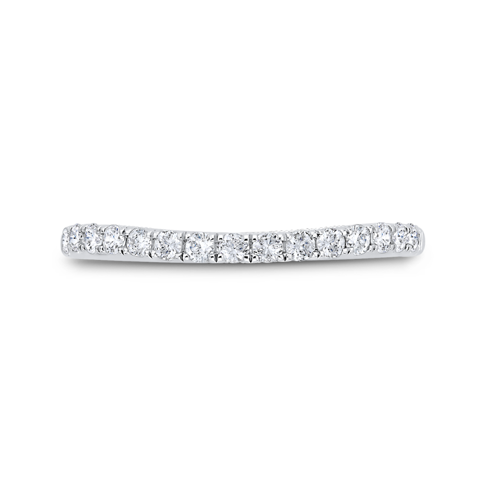 CA0460BH-37W-1.00 Bridal Jewelry Carizza White Gold Diamond Wedding Bands