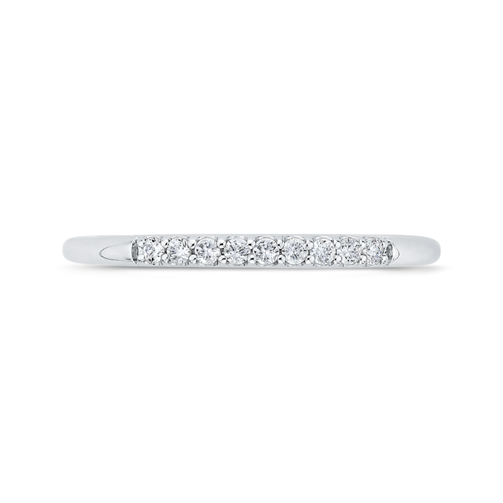 CA0485B-37W-1.00 Bridal Jewelry Carizza White Gold Diamond Wedding Bands