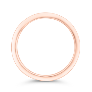 14K Rose Gold Plain Wedding Band