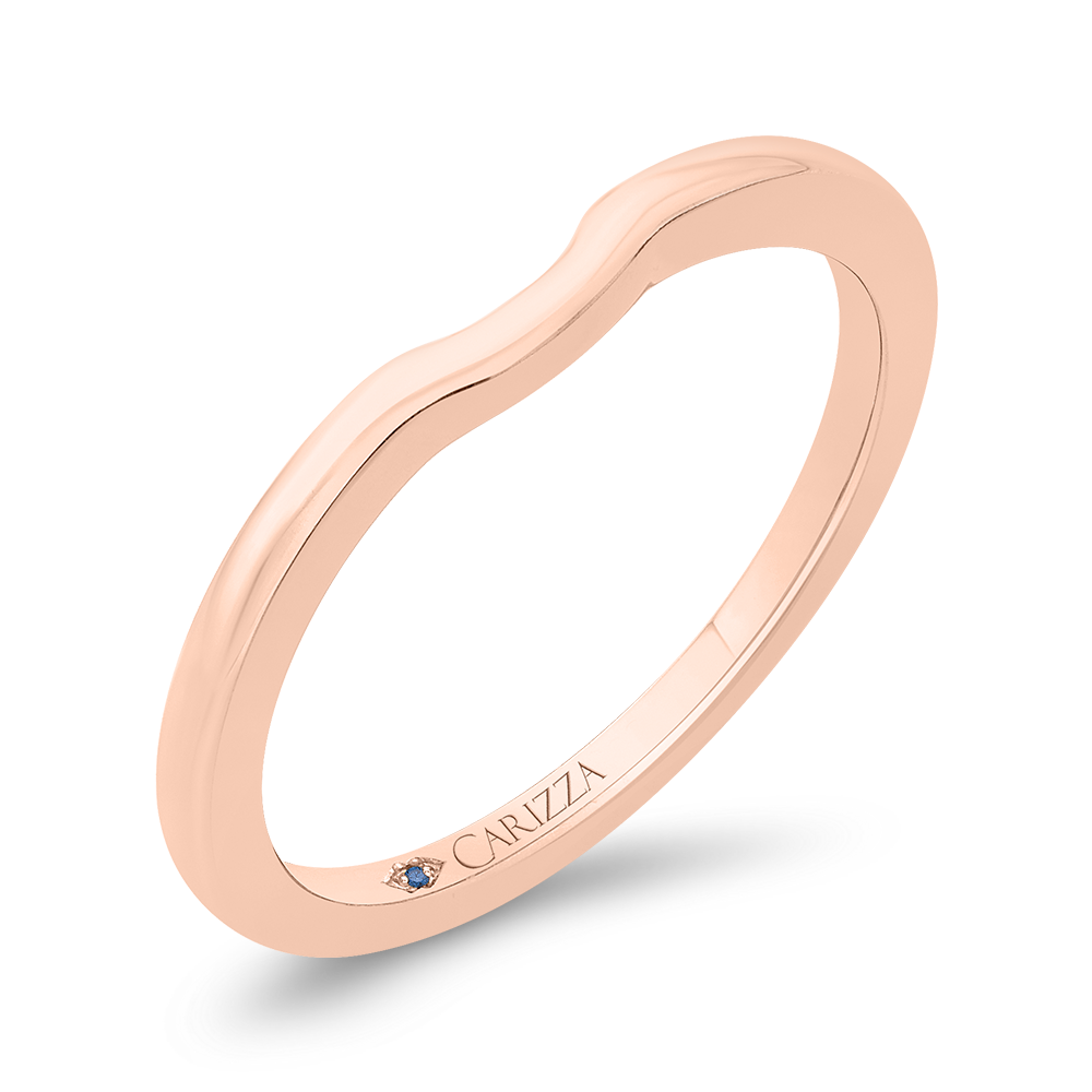 14K Rose Gold Diamond Wedding Band