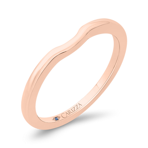 14K Rose Gold Diamond Wedding Band