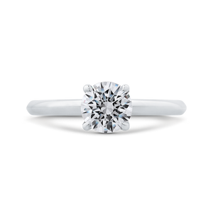 CA0519E-W-1.00 Bridal Jewelry Carizza White Gold Round Solitaire Engagement Rings