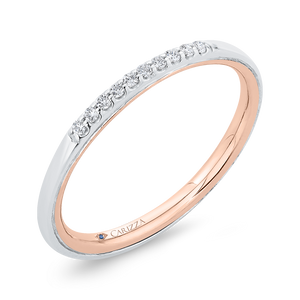 14K Two-Tone Diamond Wedding Band