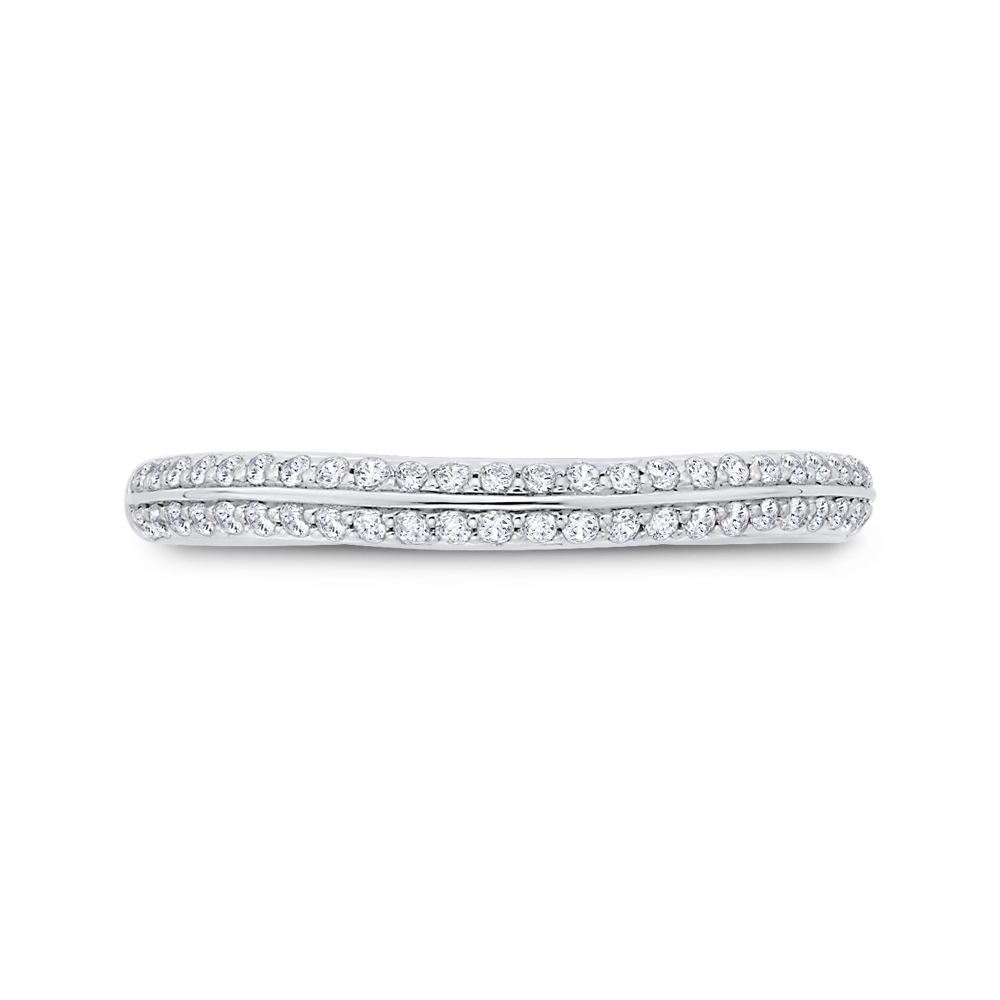 CA0536BH-37W-1.50 Bridal Jewelry Carizza White Gold Diamond Wedding Bands