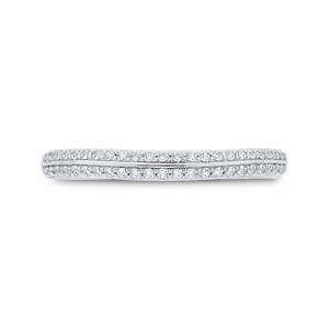 CA0536BH-37W-1.50 Bridal Jewelry Carizza White Gold Diamond Wedding Bands