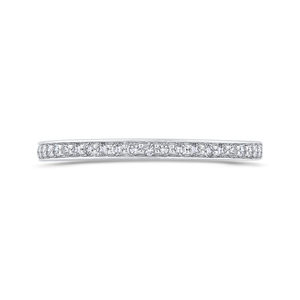 CAE0426BH-37W-1.25 Bridal Jewelry Carizza White Gold Round Diamond Wedding Bands