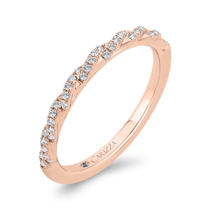 14K Rose Gold Diamond Wedding Band