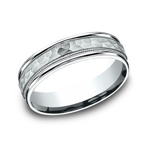 comfort-fit design wedding band