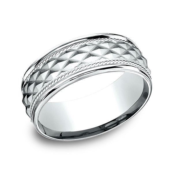 comfort-fit design wedding band