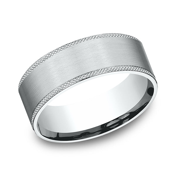 comfort-fit design wedding band