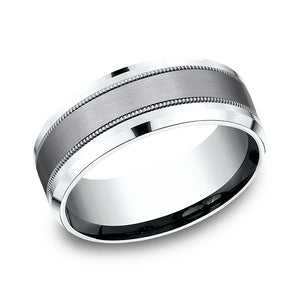 ammara stone comfort-fit design wedding band