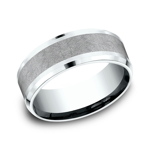 ammara stone comfort-fit design wedding band