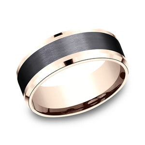 ammara stone comfort-fit design wedding band