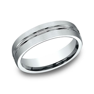 comfort-fit design wedding band