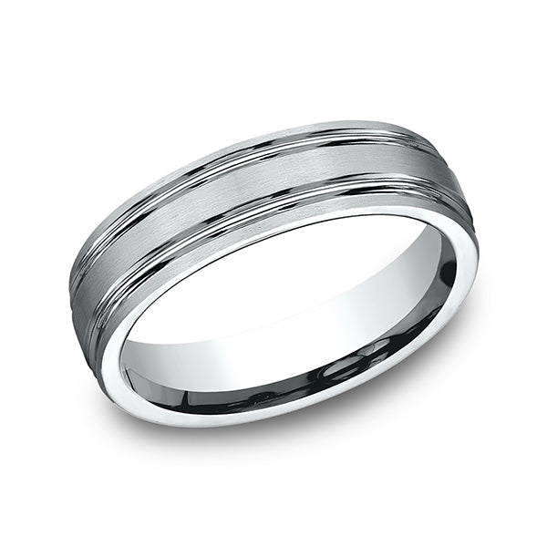 comfort-fit design wedding band