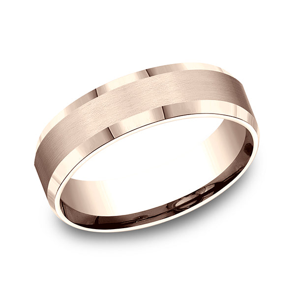 comfort-fit design wedding band