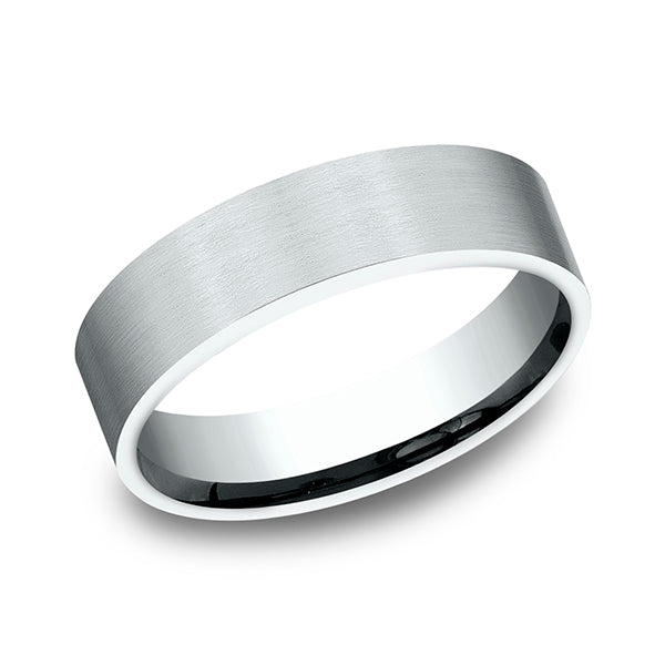 comfort-fit design wedding band