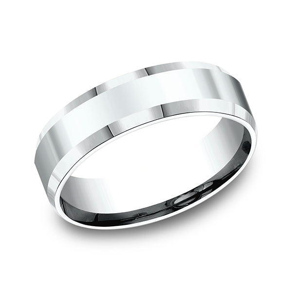 comfort-fit design wedding band