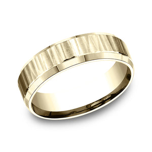 comfort-fit design wedding band