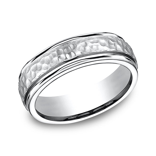 cobalt comfort-fit design wedding band