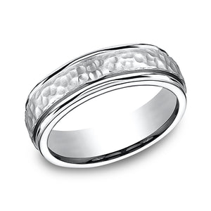 cobalt comfort-fit design wedding band