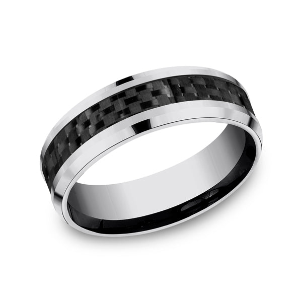 tungsten comfort-fit design wedding band