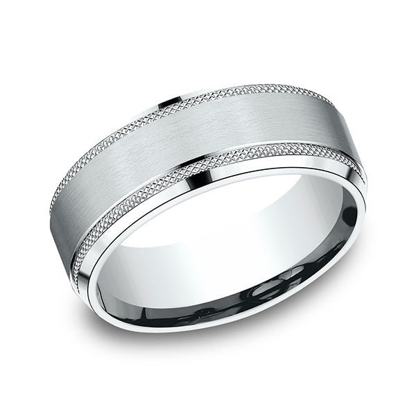 comfort-fit design wedding band